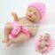 Fashion cute mini vinyl baby dolls 4 inch palm hand doll toy that look real