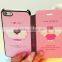 For sweet girl design PU leather case for iphone 6 flip leather case