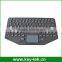 Black rubber backlit keyboards with touch pad