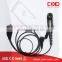 Handsfree Earhang Ear Hook Earphone with Inline PTT Button Mic for Kenwood