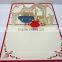 Musical instruments Laser cutting 3d greeting pop up card