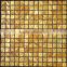 Golden MOP shell mosaic square seamless pattern for office or shopping mall