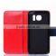 Contrast smile wallet leather case for Samsung S6
