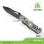 Field survival Knife Black Coated Blade & with customer logo on handle folding knife