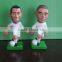 Collection figure plastic bobble head style world cup football player figurine