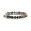 KJL-ST0004Natural Mix semi preicous stone bracelet 8MM round beads fashion semi precious stone jewelry bracelet & bangle