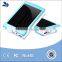 2015 Dual USB new design solar charger power bank battery Popular