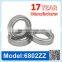 6802 ZZ RS Miniature Ball Bearing Deep Groove Ball Bearing