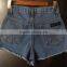 Factory Price ladies jeans top design with high quality, ladies short jeans pants