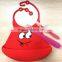 2016 New Designs Smiling Faces Waterproof Bib,silicone Waterproof Bib,silicone Waterproof Baby Bib