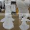 new design see through neckline lace short sleeves high quality chiffon dress purple wedding dress