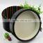 Round Piano Lacquered Box Black