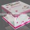 Large Promotional Cheap printing PVC boxes for wedding cake