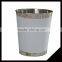 Household Colorful Large Size Metal Kitchen Waste Bin For Office/House