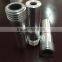 Coarse thread venturi boron carbide sandblast nozzle with aluminum jacket