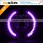 BMC Semi Sealed Beam Purple LED halo ring install Halogen H4 / HID Xenon bulb