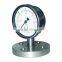 Flange mounting flush diaphragm pressure gauge for food machinery