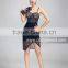 beaded evening dresses black dress bodycon dress women sex black party dress DFD646