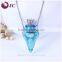 murano glass crown diffuser necklace essential oils locket pendant