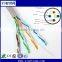 Premium low price CAT5e Lan Network cable UTP Solid bare copper 24 awg 305m- Grey