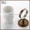 11538 best selling hot chinese products antique bronze tumbler holder zinc alloy vintage bathroom accessories