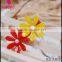 Plastic clear bobby pins with flower and pearl decoration