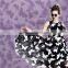 Top Fashion Butterfly Pattern Organza Lilac Burn Out Lace Fabric for Lady's Dress