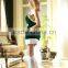 New style Polyester fashionable backless green christmas costume christmas party dress with hat