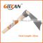 Stainless two-way garden hand pick hoe and rake with wooden handle