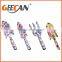 Metal mini spades and rake for kids for gardening using