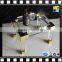 High transparent acrylic coffee table frames PMMA side table 2 layers table with metal from china manufacturer