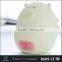 functional alarm time display color changing night light animal shaped lamp