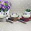 Stocked korean style colorful single handle cheap ceramic pots