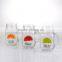 15oz Cute Fruit Decal Glass Mason Jar with Handle