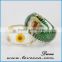 Real Daisy Flowers Preserved in Eco Resin Bracelet,resin bracelet bangle with flowers ,yellow resin bangle
