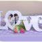 Home Decor Wooden Love Photo Frame for Wedding Decoration