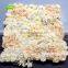 GNW FLW1609015 Fake Flowers Ivory And Champagne Flower Wall Backdrop