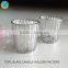 Cute decorative glass candle containers beautiful red glass jar candle for home decoration