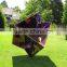 art deco garden statues metal craft stainless steel modern sculpture