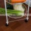 Wholesale metal 3 tiers kitchen fruit and vegetable floor display stand