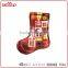 X'mas Decorative Sock Melamine Tray, Funky Sock Shaped Modern Christmas Plate