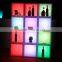 Led bar furniture/ led cube plastic cube shelves/led cubic tank