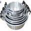Hot sale different handle cookware set satin aluminum pot