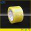 Christmas hot sale yellowish bopp packing tape/solvent based acrylic yellow bopp tape