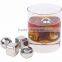 Set of 8 with Tongs Plastic Storage Box Stainless Steel Whisky Ice Cube
