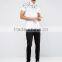 High Quality Custom Short Sleeve Button Placket White men's Cotton/Spandex 200gsm Casual Slim Fit Tie Dyed Printed Polo Shirt