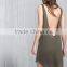 New model ladies loose knitted open back tank top dress girl beach dress