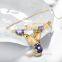 Fashion plating rose gold pendant necklace