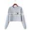 2018 Wholesale casual OEM Good quality Crop top sex hoodies