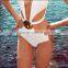M888 Runwaylover 2016 Ladies Sexy White One Piece Bikini Swimwear